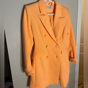 House of Cb peach blazer dress size small
